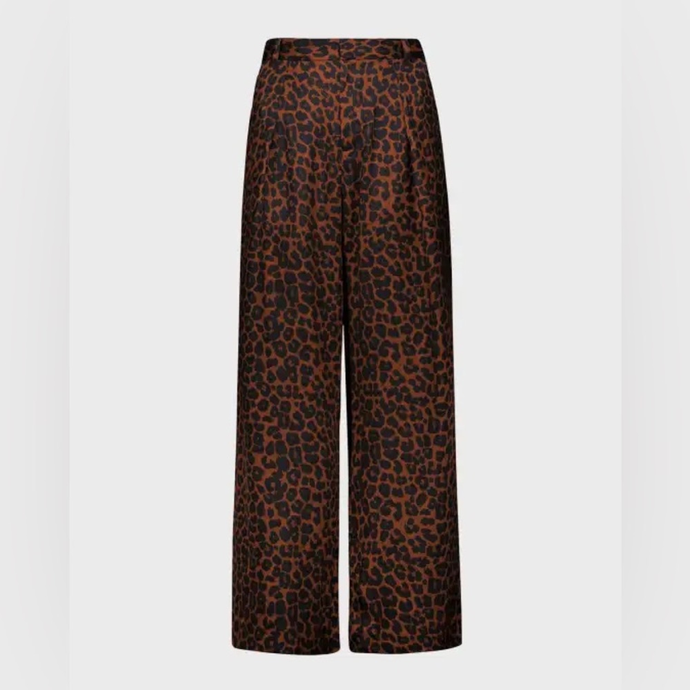Mara Hoffman Animal Print Wide-Leg Pants
